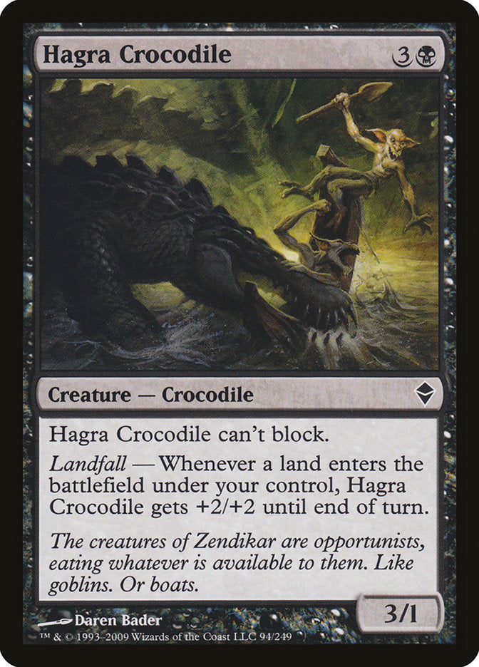 Hagra Crocodile 94/249 (Zendikar)  | Good Games Modbury