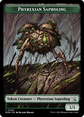 Treasure (21) // Phyrexian Saproling Double-Sided Token [March of the Machine Tokens] | Good Games Modbury