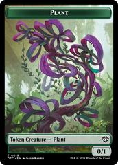 Plant Warrior // Plant Double-Sided Token [Outlaws of Thunder Junction Commander Tokens] | Good Games Modbury