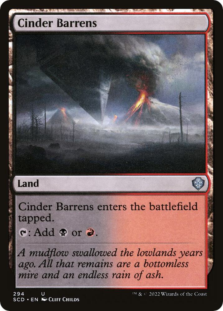 Cinder Barrens 294/352 (Starter Commander Decks)  | Good Games Modbury