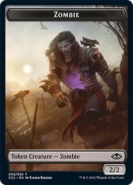 Snake // Zombie Double-Sided Token [Commander Collection: Black Tokens] | Good Games Modbury