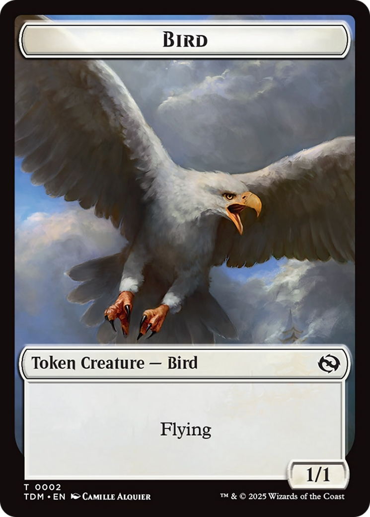 Thopter // Bird Double-Sided Token [Tarkir: Dragonstorm Commander Tokens] | Good Games Modbury