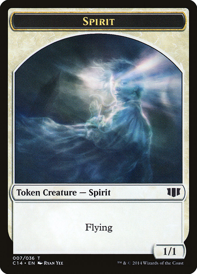 Soldier // Spirit Double-Sided Token [Commander 2014 Tokens] | Good Games Modbury