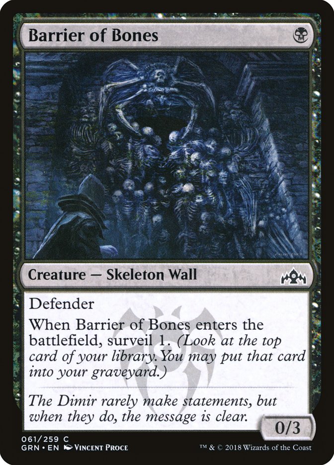 Barrier of Bones [Guilds of Ravnica] | Good Games Modbury