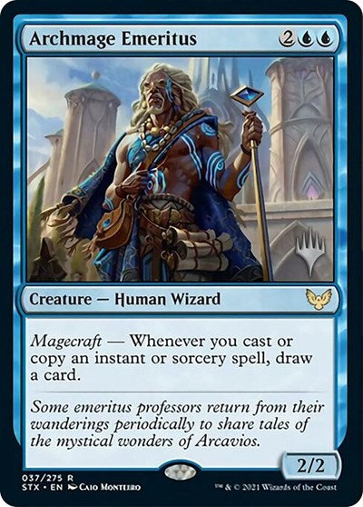 Archmage Emeritus (Promo Pack) [Strixhaven: School of Mages Promos] | Good Games Modbury