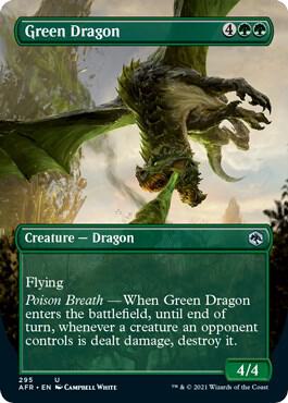 Green Dragon Borderless 295/281 (Adventures in the Forgotten Realms)  - Foil | Good Games Modbury