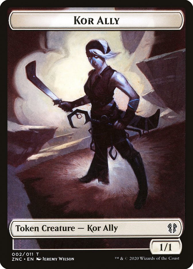 Bird // Kor Ally Double-Sided Token [Zendikar Rising Commander Tokens] | Good Games Modbury