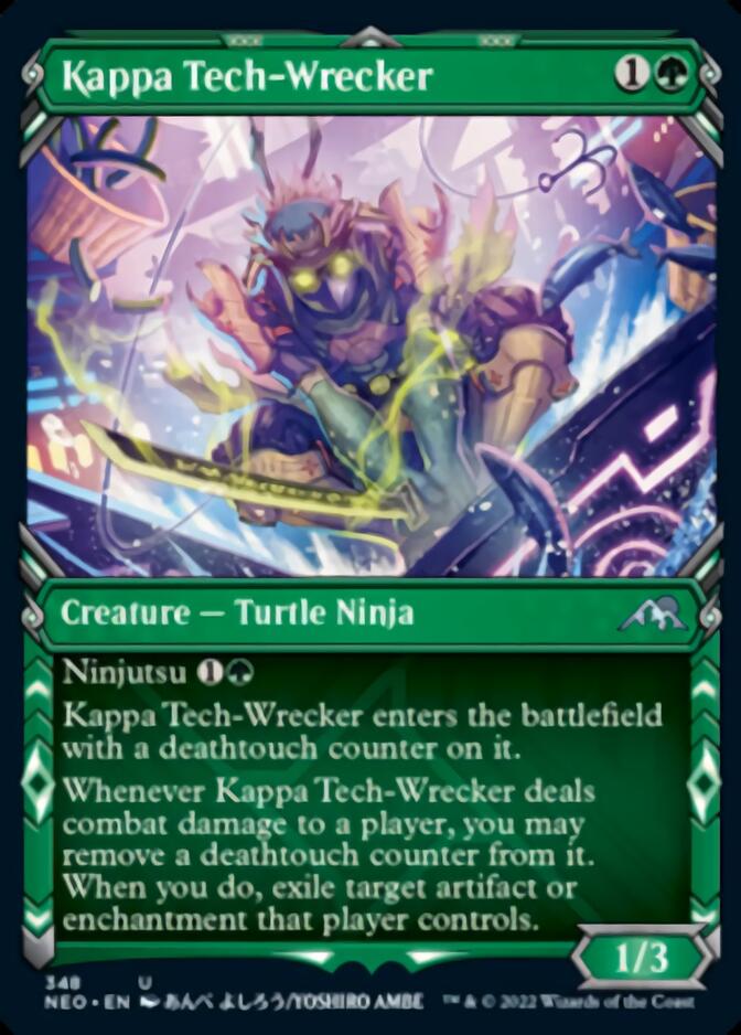 Kappa Tech-Wrecker (Showcase Ninja) [Kamigawa: Neon Dynasty] | Good Games Modbury