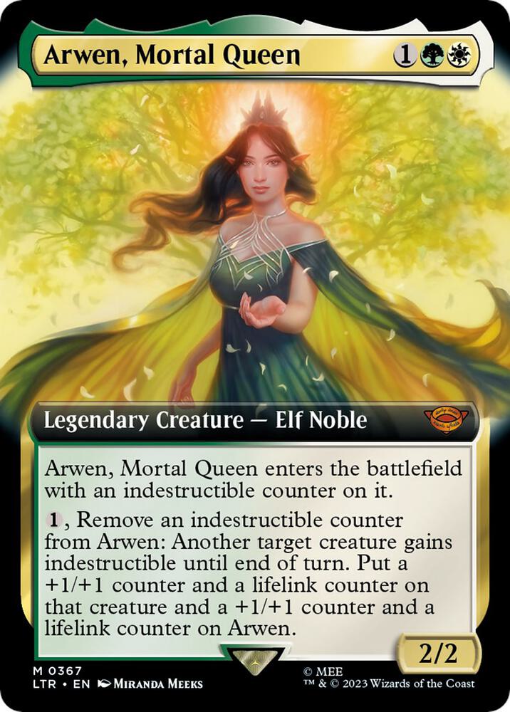 Arwen, Mortal Queen 367 (Universes Beyond: The Lord of the Rings: Tales of Middle-earth)  - Extended Art | Good Games Modbury