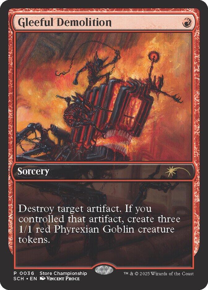 Gleeful Demolition 36/49 (Game Day & Store Championship Promos)  - Full Art | Good Games Modbury