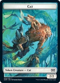 Cat // Germ Double-Sided Token [Double Masters Tokens] | Good Games Modbury