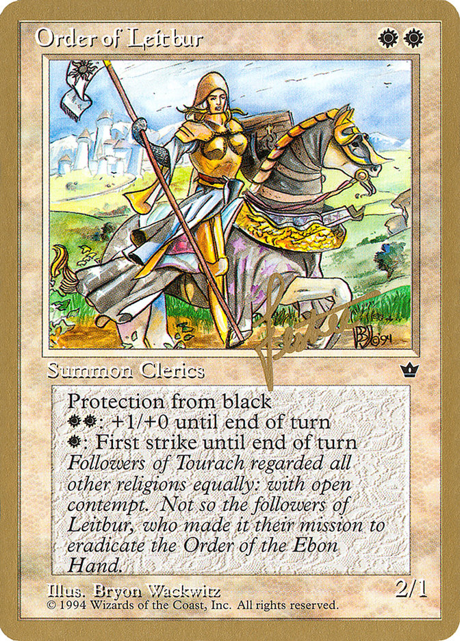 Order of Leitbur (Female) (Bertrand Lestree) [Pro Tour Collector Set] | Good Games Modbury