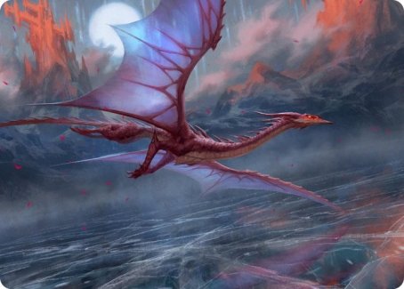 Manaform Hellkite Art Card [Innistrad: Crimson Vow Art Series] | Good Games Modbury