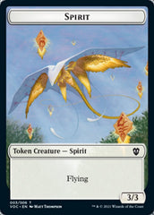 Spirit (003) // Thopter Double-Sided Token [Innistrad: Crimson Vow Commander Tokens] | Good Games Modbury