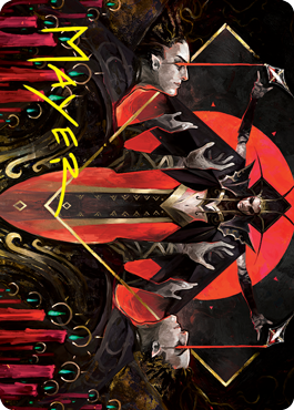 Gift of Fangs Art Card (Gold-Stamped Signature) [Innistrad: Crimson Vow Art Series] | Good Games Modbury