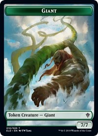 Giant // Food (17) Double-Sided Token [Throne of Eldraine Tokens] | Good Games Modbury