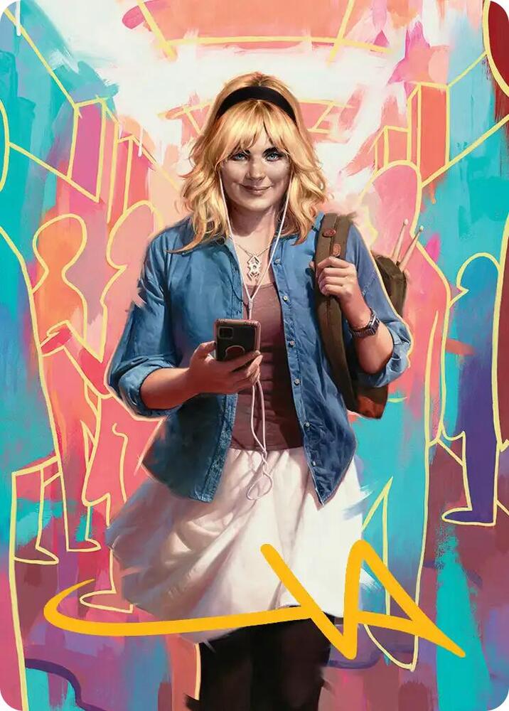Gwen Stacy Art Card Gold Stamped Signature 13 54 13 (Art Series: Marvel's Spider-Man)  | Good Games Modbury