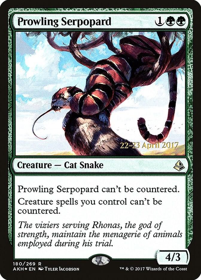 Prowling Serpopard 180s/77 (Prerelease Cards)  - Foil | Good Games Modbury