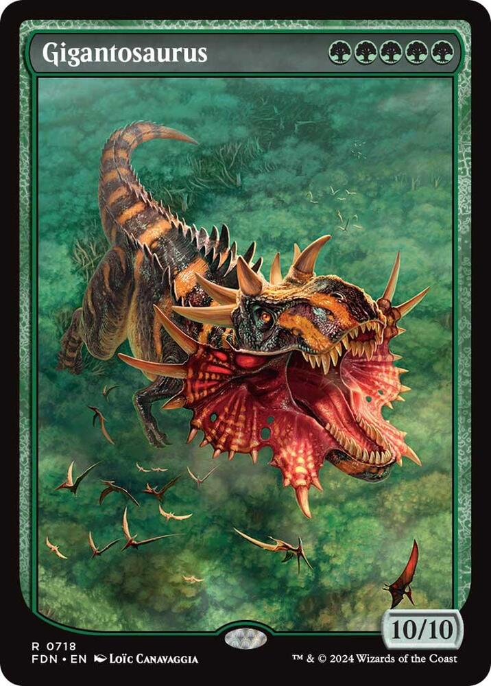 Gigantosaurus 718/291 (Foundations)  - Textless Foil | Good Games Modbury