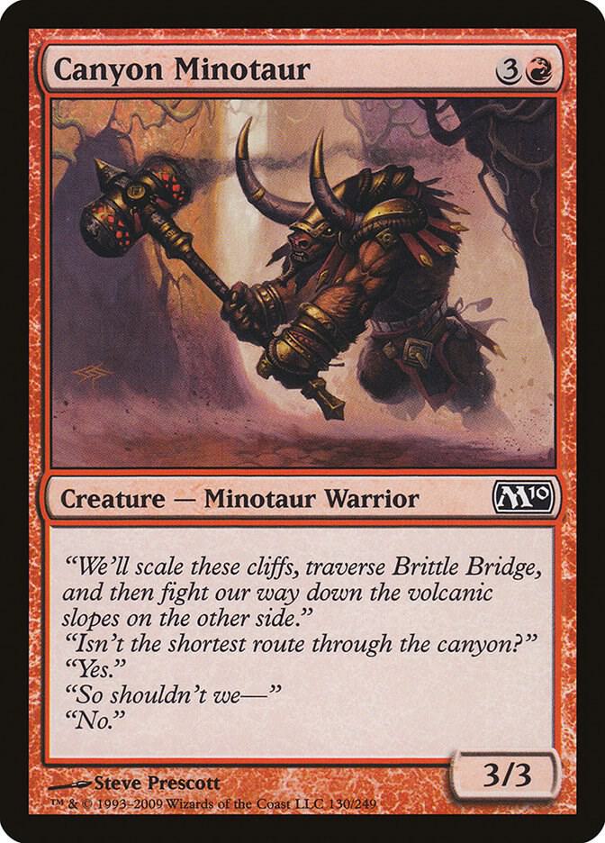 Canyon Minotaur 130/249 (Magic 2010 (M10))  | Good Games Modbury