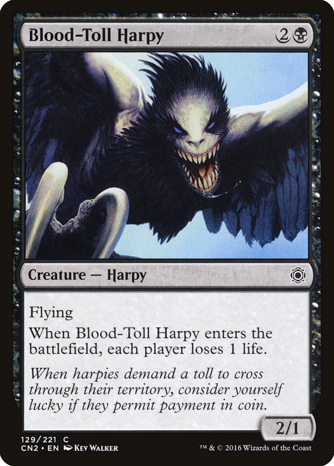 Blood-Toll Harpy 129/221 (Conspiracy: Take the Crown)  - Foil | Good Games Modbury