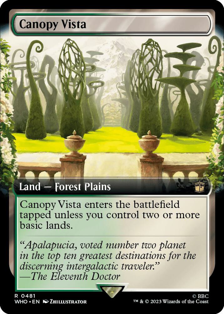Canopy Vista 481/331 (Universes Beyond: Doctor Who)  - Extended Art | Good Games Modbury