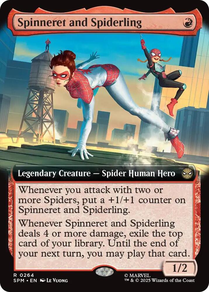 Spinneret and Spiderling  264/198 (Marvel's Spider-Man)  - Extended Art | Good Games Modbury