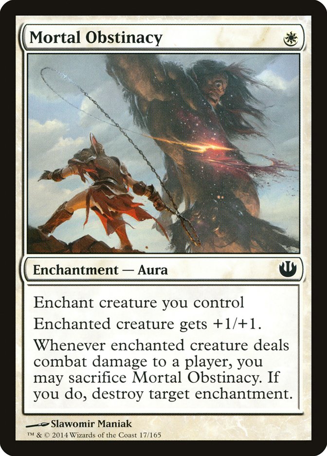 Mortal Obstinacy 17/165 (Journey Into Nyx)  - Foil | Good Games Modbury