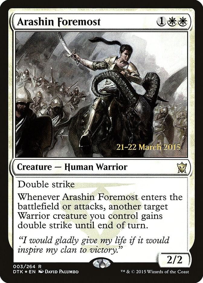 Arashin Foremost 3s/51 (Prerelease Cards)  - PreRelease Foil | Good Games Modbury