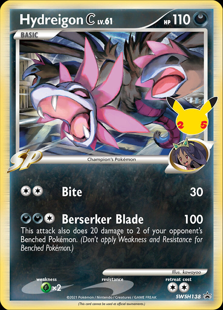 Hydreigon C (SWSH138) (Jumbo Card) [Sword & Shield: Black Star Promos] | Good Games Modbury