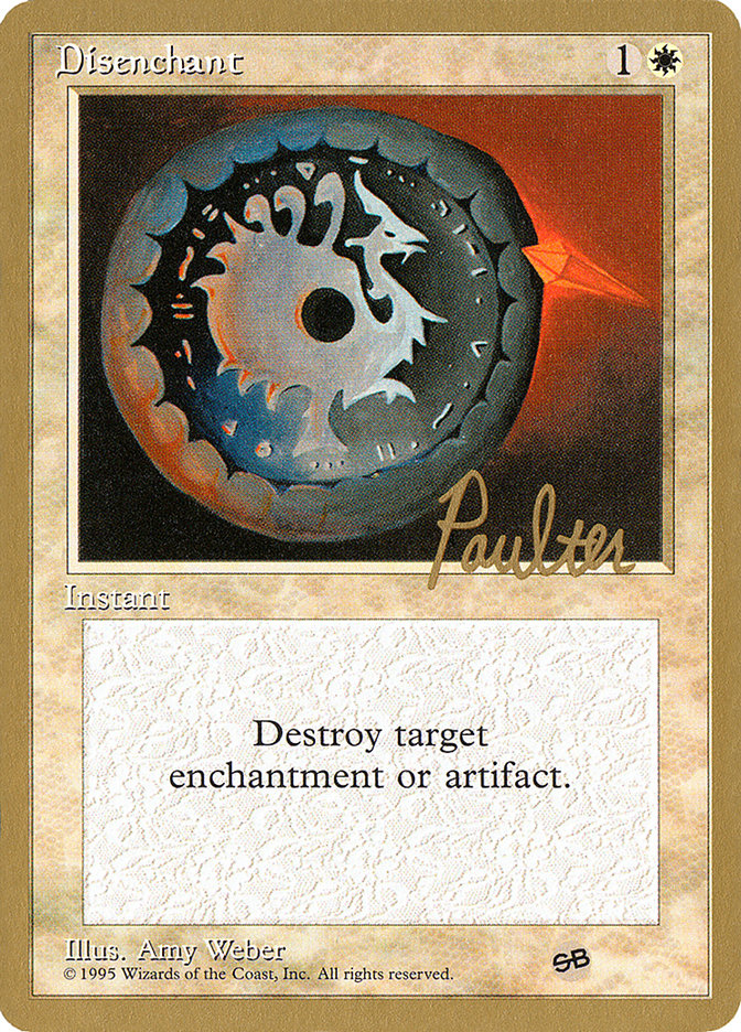 Disenchant (Preston Poulter) (SB) [Pro Tour Collector Set] | Good Games Modbury