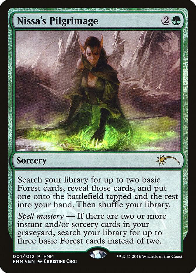 Nissa's Pilgrimage 1/12 (FNM Promos)  - Foil | Good Games Modbury