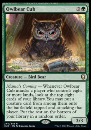 Owlbear Cub [Commander Legends: Battle for Baldur's Gate] | Good Games Modbury