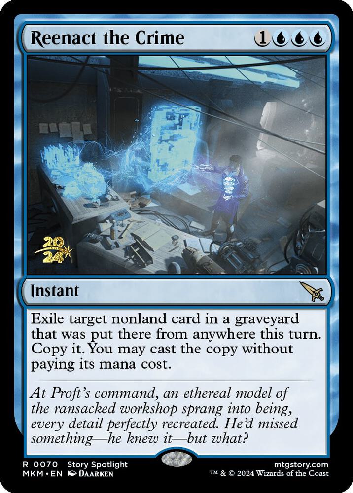 Reenact the Crime 70s/182 (Prerelease Cards)  - Foil | Good Games Modbury
