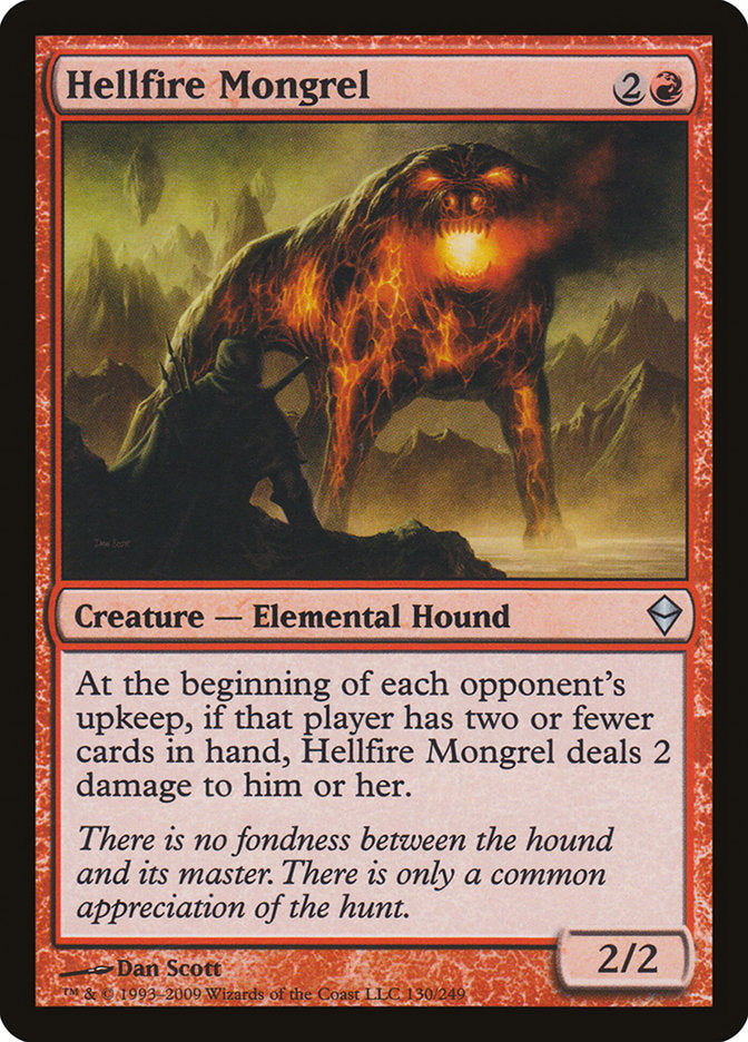 Hellfire Mongrel [Zendikar] | Good Games Modbury