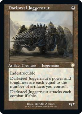 Darksteel Juggernaut Retro Frame 137/40 (Commander: The Brothers' War)  | Good Games Modbury