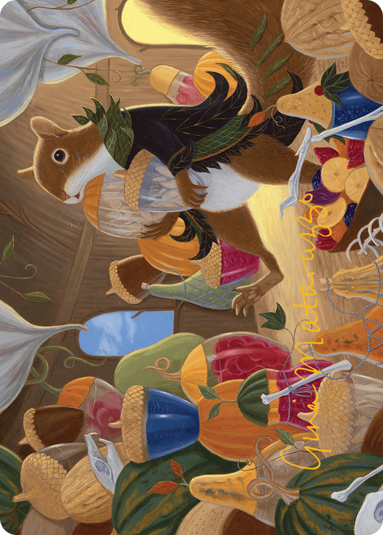 Stocking the Pantry Art Card (Gold-Stamped Signature) [Bloomburrow Art Series] | Good Games Modbury