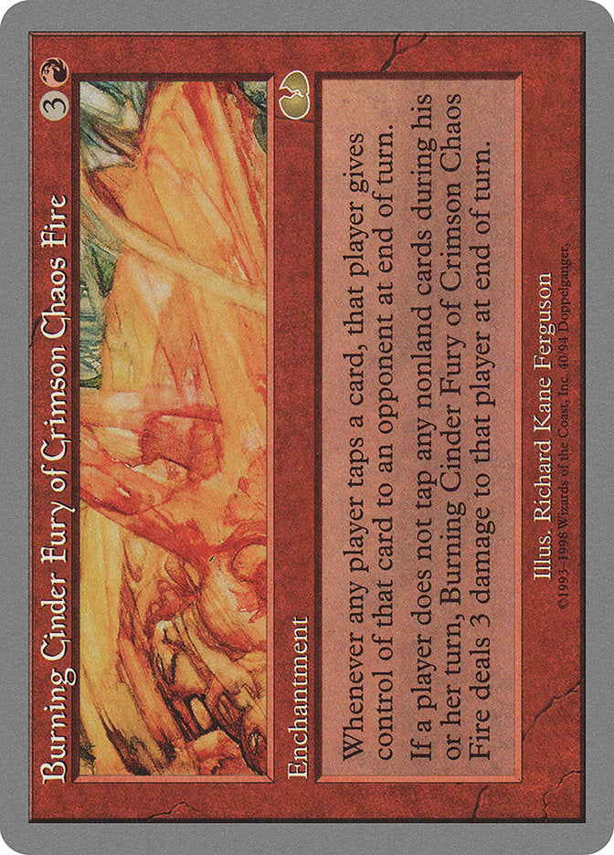 Burning Cinder Fury of Crimson Chaos Fire 40 (Unglued)  | Good Games Modbury