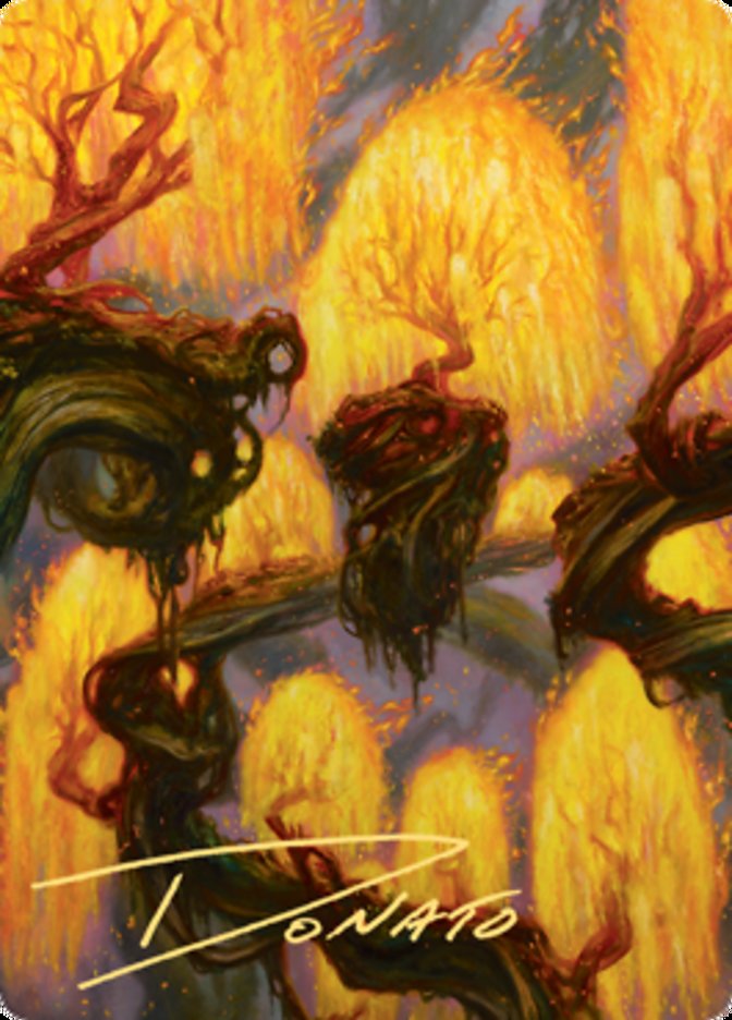 Grove of the Burnwillows Art Card (Gold-Stamped Signature) [Zendikar Rising Art Series] | Good Games Modbury