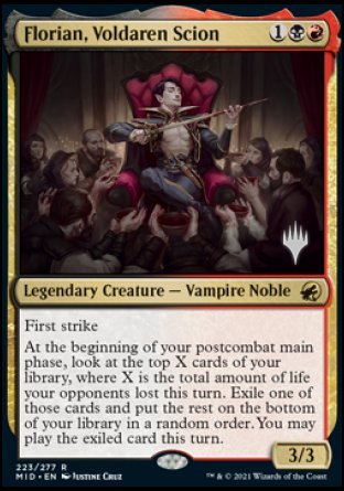Florian, Voldaren Scion (Promo Pack) [Innistrad: Midnight Hunt Promos] | Good Games Modbury