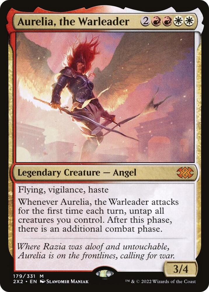 Aurelia the Warleader 179 (Double Masters 2022)  - Foil | Good Games Modbury