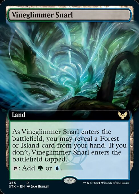 Vineglimmer Snarl (Extended Art) [Strixhaven: School of Mages] | Good Games Modbury