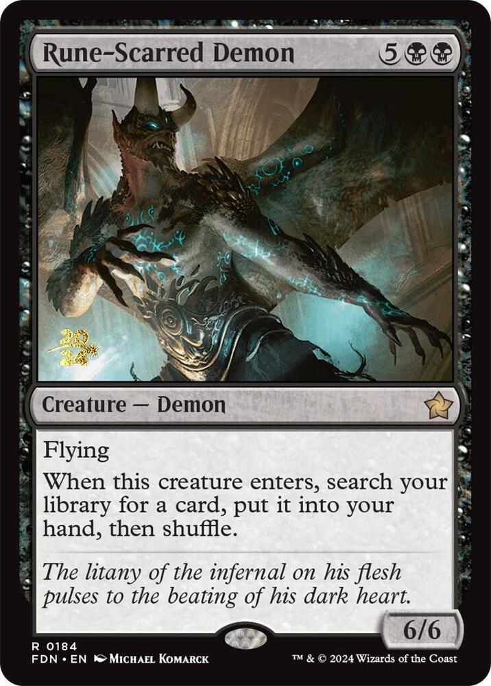 Rune Scarred Demon 184s/101 (Prerelease Cards)  - Foil | Good Games Modbury
