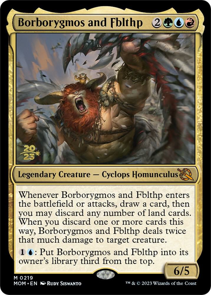 Borborygmos and Fblthp 219s/162 (Prerelease Cards)  - Foil | Good Games Modbury