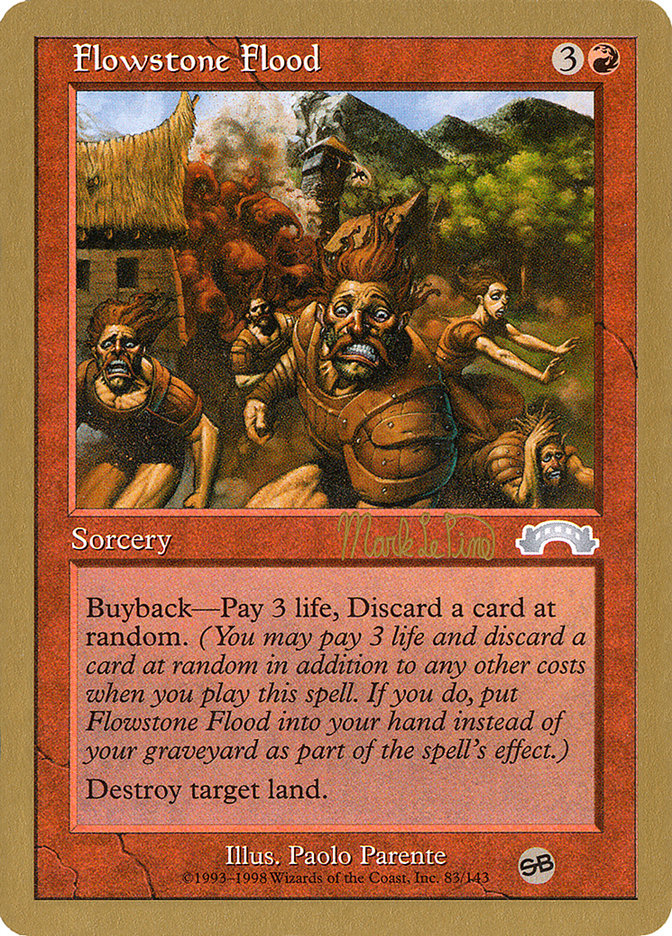 Flowstone Flood (Mark Le Pine) (SB) [World Championship Decks 1999] | Good Games Modbury