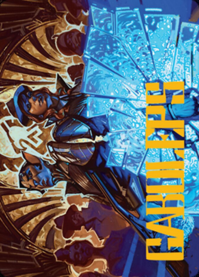 Contractual Safeguard Art Card (Gold-Stamped Signature) [Streets of New Capenna Art Series] | Good Games Modbury