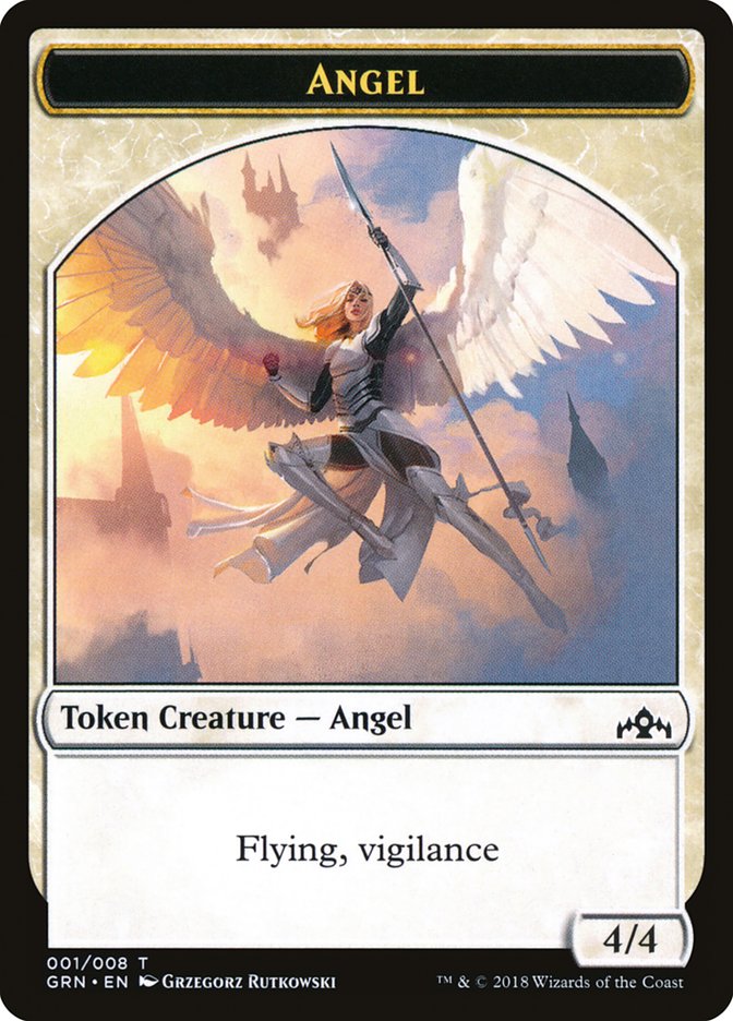 Angel Token [Guilds of Ravnica Tokens] | Good Games Modbury