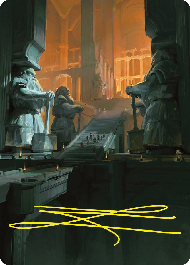 Mines of Moria Art Card Gold Stamped Signature 56 (Art Series: Universes Beyond: The Lord of the Rings: Tales of Middle-earth)  | Good Games Modbury