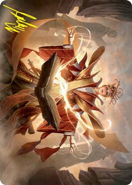 Augusta Dean of Order Art Card Gold Stamped Signature 54 (Art Series: Strixhaven)  | Good Games Modbury