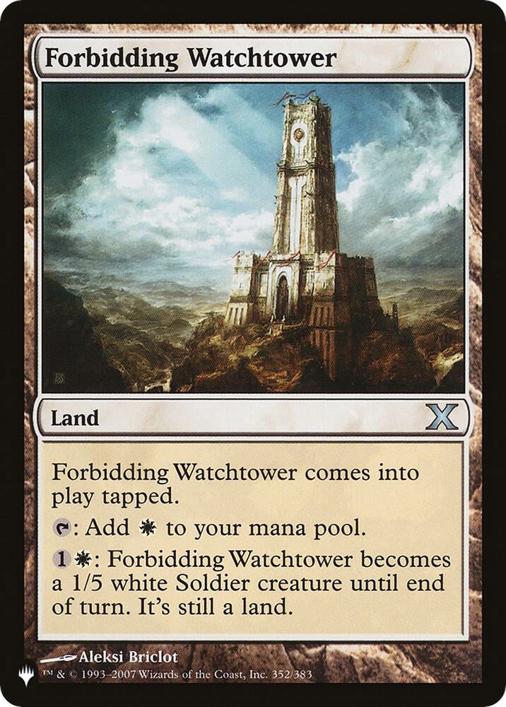 Forbidding Watchtower 10E-352/5075 (The List Reprints)  | Good Games Modbury